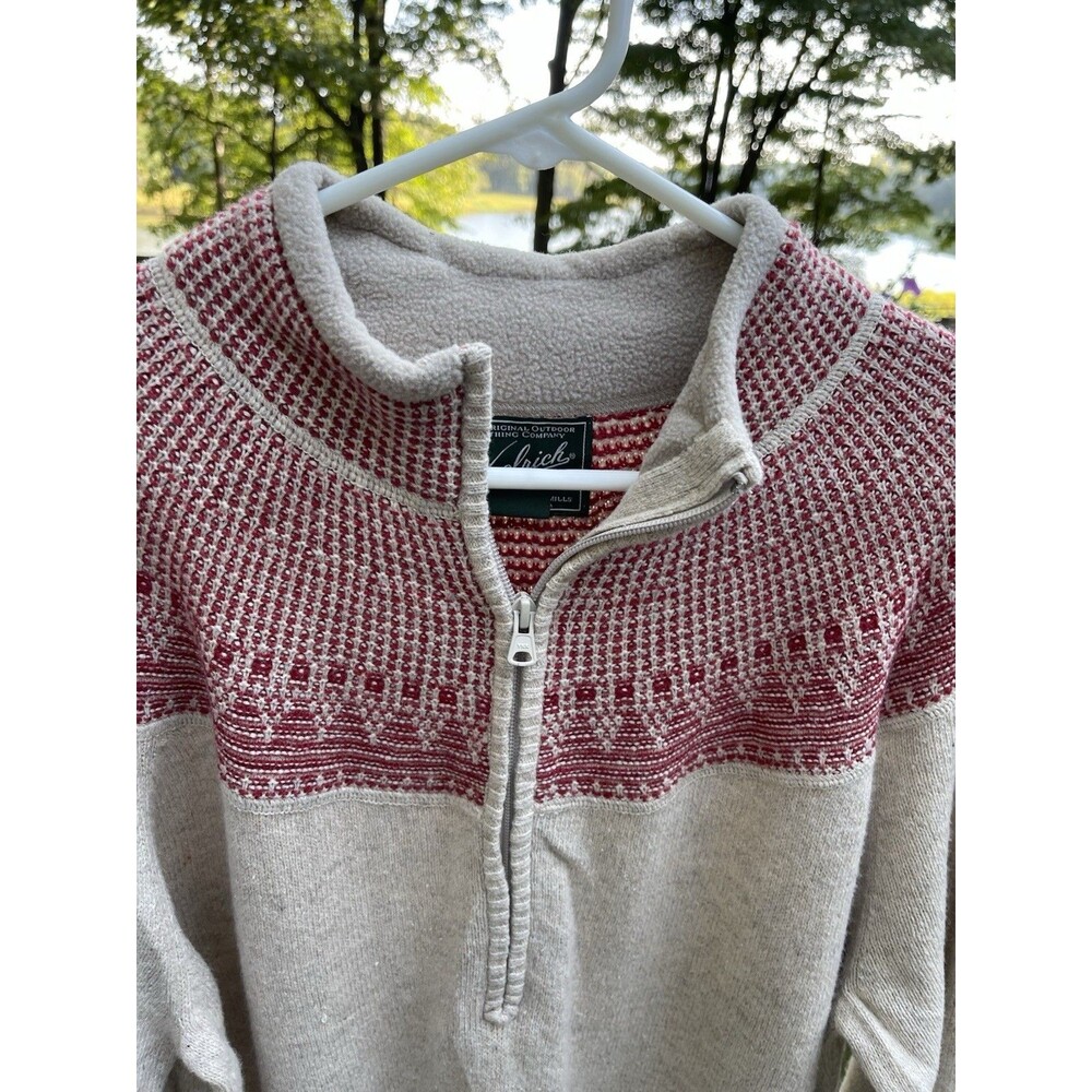Woolrich Qtr Zip Cozy Nordic Pullover Sweater 13685 Oatmeal Ladies Size 2XL